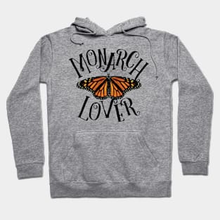 Monarch Butterfly Lover Wordmark Hoodie